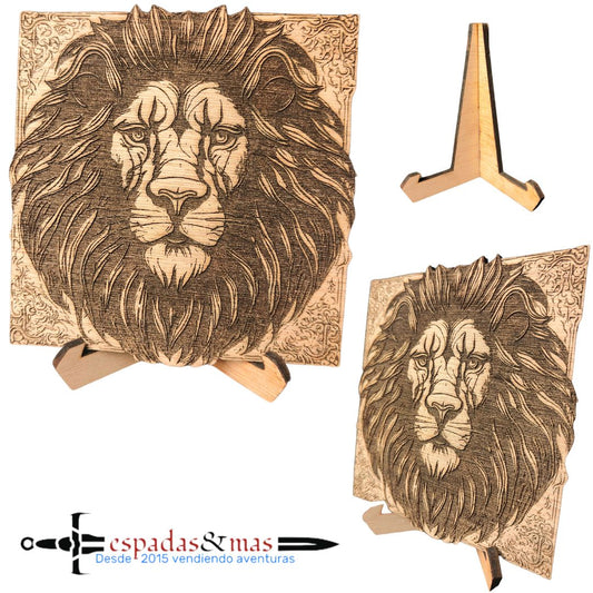 Cartel rostro de león