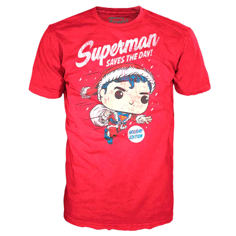 POP-Figuren- und T-Shirt-Set DC Comics Superman Exclusive Flocked 4