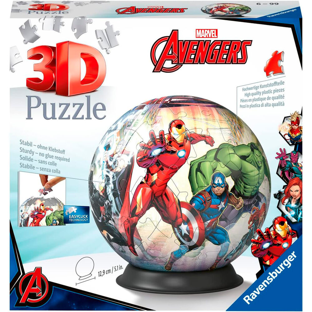 Imagen 2 de Puzzle 3D Los Vengadores Avengers Marvel 72Pzs
