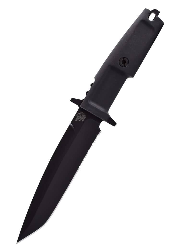 Cuchillo de hoja fija Col Moschin negro 04.1000.0125/BLK - Espadas y Más