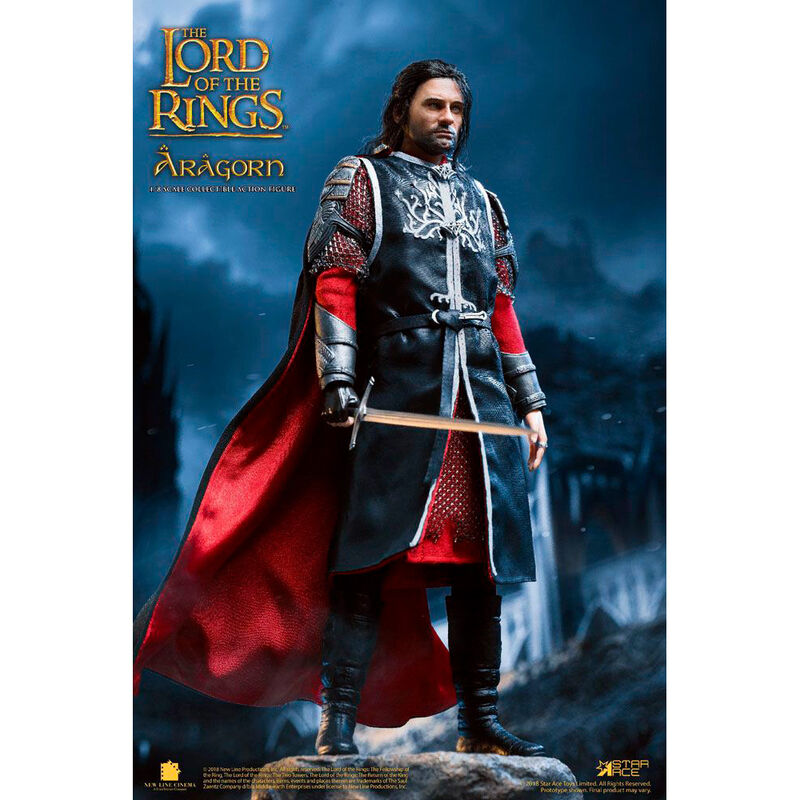 Figura Real Master Aragorn Deluxe Version El Señor de los Anillos 23cm