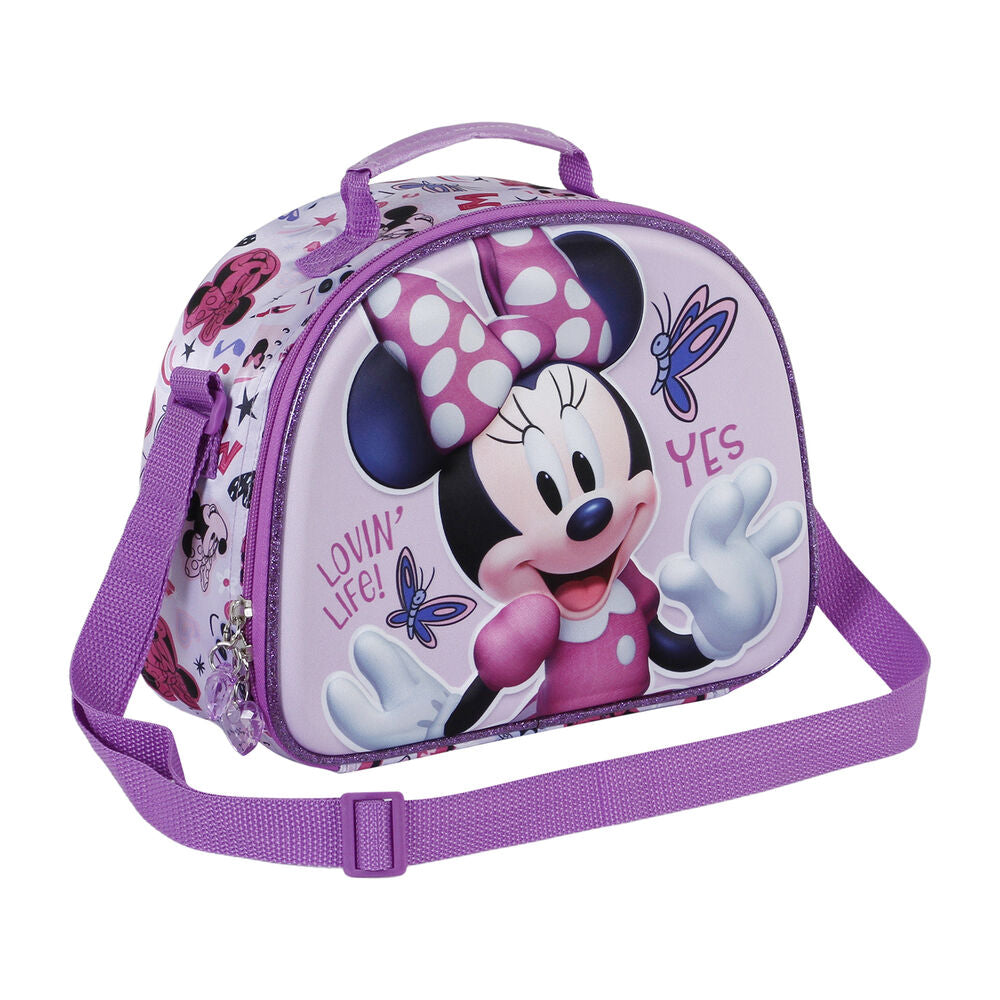 Bolsa portameriendas 3D Butterflies Minnie Disney