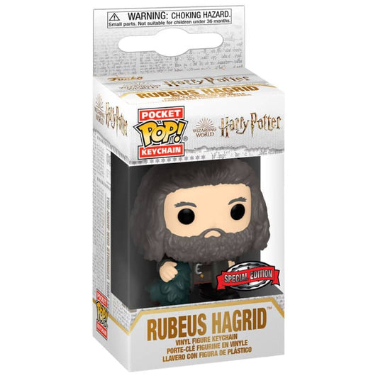 Llavero Pocket POP POP Harry Potter Holiday Rubeus Hagrid Exclusive - Espadas y Más